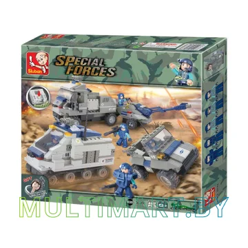 Конструктор Sluban M38-B0208 Бронированный артиллерийский полк (467 деталей)